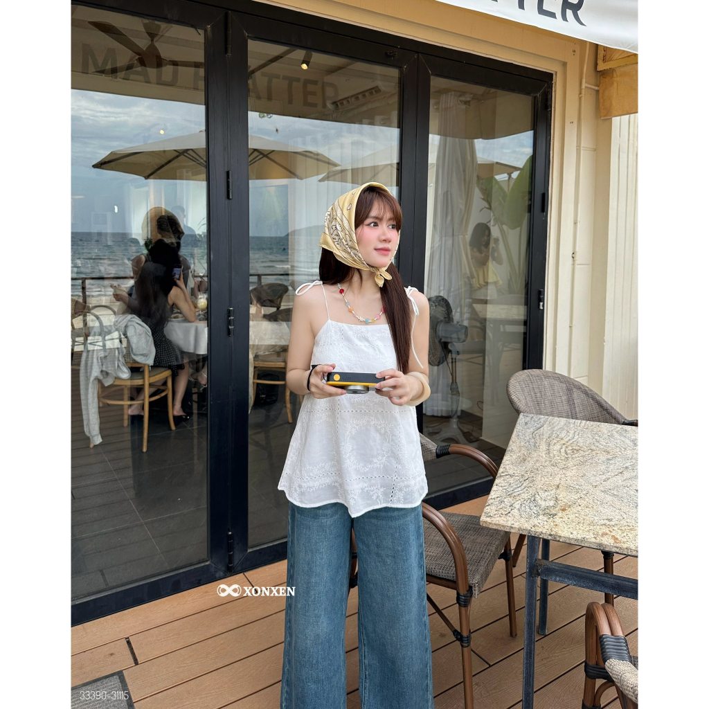 XONXEN PCT เสื้อกล้ามสองชั้นคอปกแนวนอน รหัส 33390