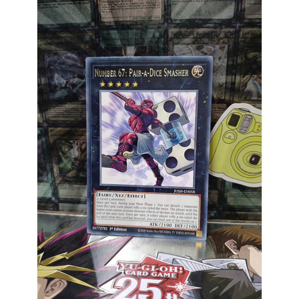 [ Do Lac - โปรดดูคําอธิบาย ] การ์ด Yugioh Monster หมายเลข 67: จับคู่-a-Dice Smasher - JUSH-EN058 - ห