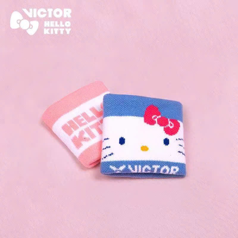 Victor Hello Kitty Premium Hand Sweat Blocker สุดน่ารัก วัสดุยางยืดดูดซับเหงื่ออย่างแน่นอน (1 PAIR)