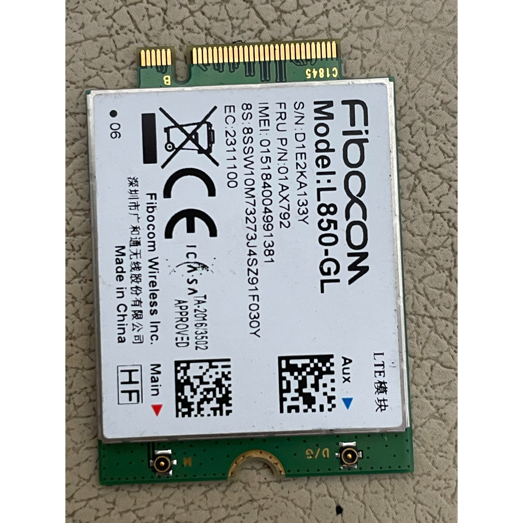 การ์ด 4G สําหรับ LENOVO THINKPAD CHIP GENERATION 2,3,4,5,7,8,10,11 ZIN DISASSEMBLY LAPTOP X280,X390,