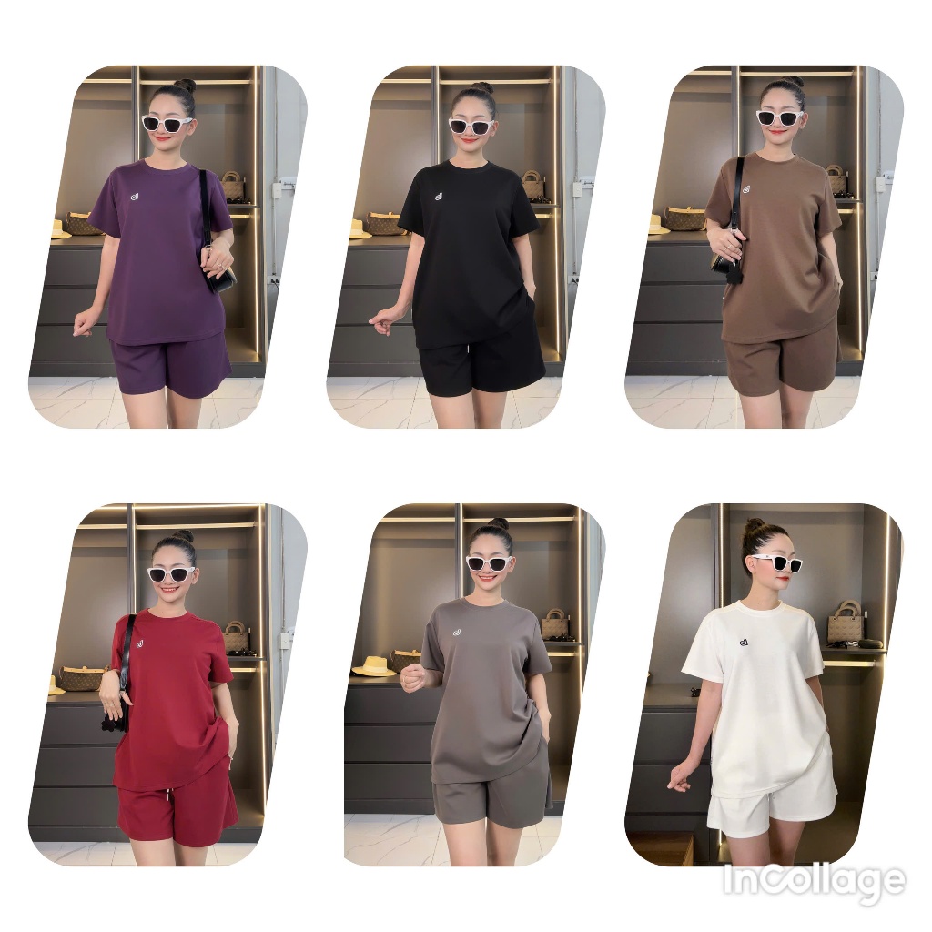 VIP1(BQC) ชุดขาสั้นต้นขา (HMT) คอตตอนเกาหลีพรีเมี่ยม bigsz 48KG-90KG ใส่สวย.ทรงหลวม)