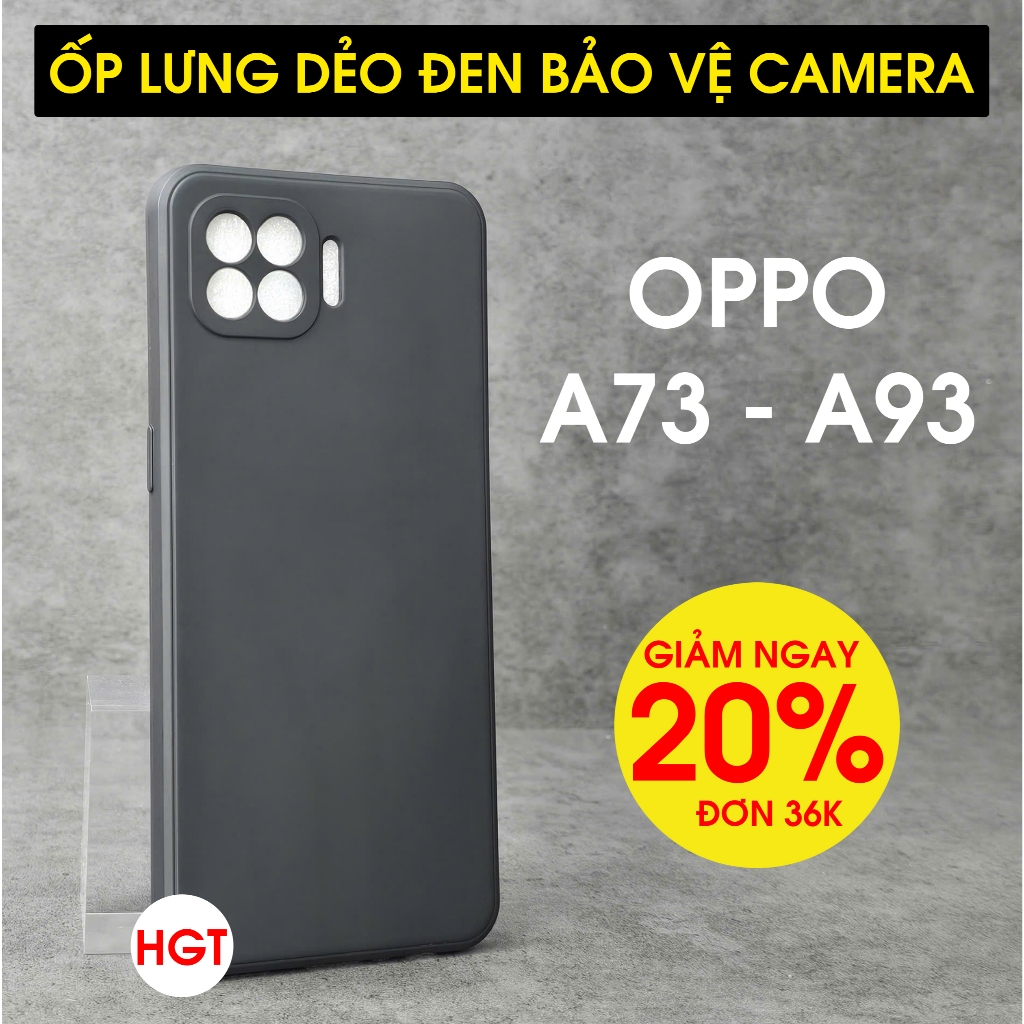 เคส Oppo A73 ยืดหยุ่นสีดําระดับพรีเมียม - A93