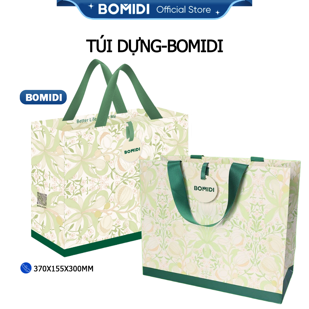 BOMIDI-BOMIDI ถุงกระดาษคุณภาพสูง - ถุงกระดาษ 370x155x300mm ซื้อและรับของขวัญ