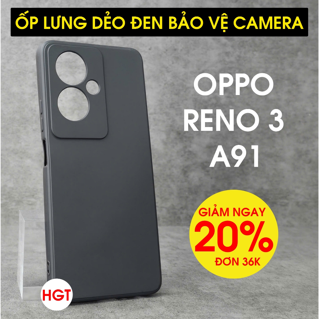เคส Oppo A79 5G ยืดหยุ่นสีดําระดับพรีเมียม