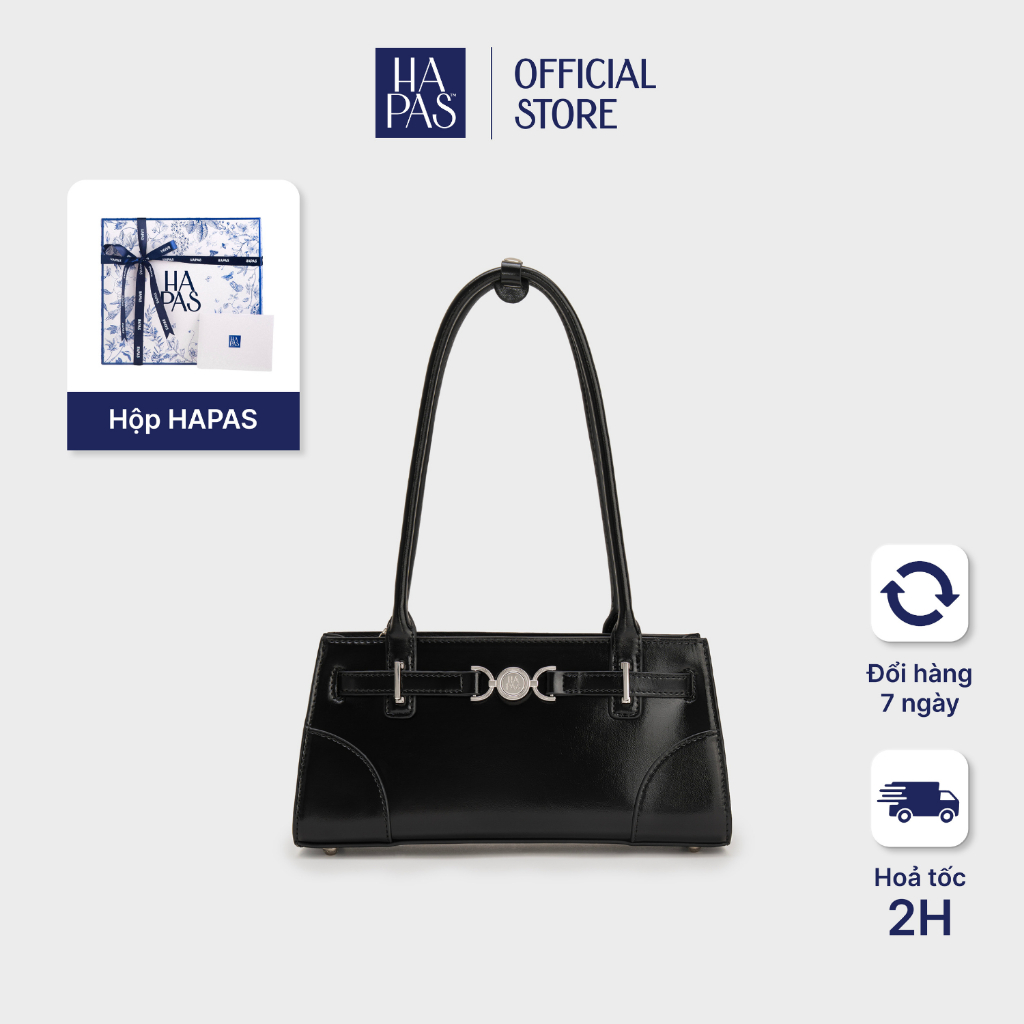 [จัดส่งรวดเร็วใน HCM] Donna HAPAS กระเป๋าถือสตรี Round Buckle Shoulder Bag Size 27 - TDV250593