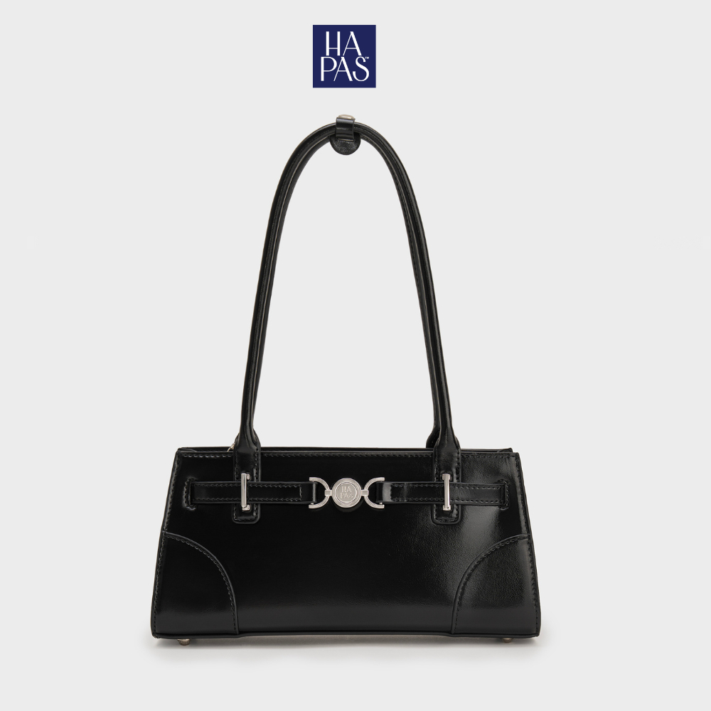 Donna Round Buckle Shoulder Bag Sz 27 HAPAS