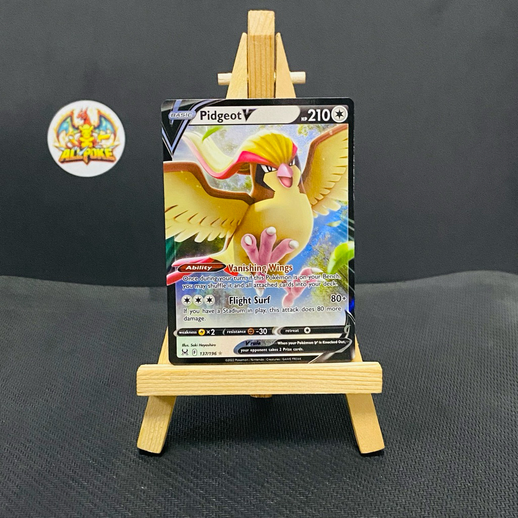 การ์ด [ Pokemon TCG ] Pidgeot V 137/196 -M-NM