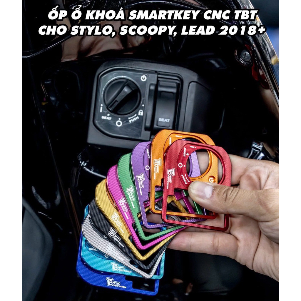 ฝาครอบล็อค Smartkey CNC สําหรับสกู๊ตเตอร์ Honda: Vario, Click, Air Blade, SH, Scoopy, Lead, Giorno, 
