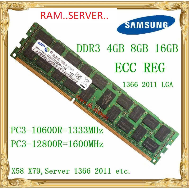 Ram Server Samsung DDR3 16GB / 32gb ECC REG Buss 1866 / 1600 / 1333 / 1066 ...(rdimm)....