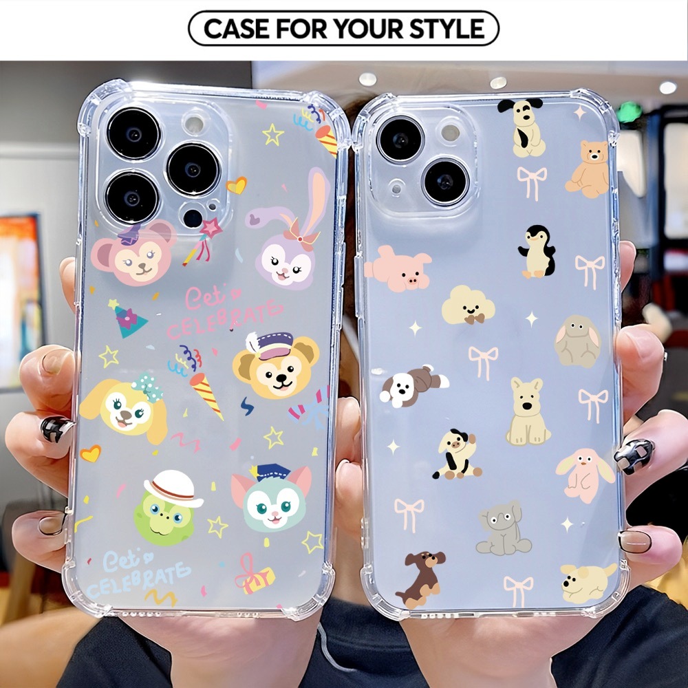 เคส Samsung สําหรับ S25/S25 FE/S24/S24 FE/S23/S25 Ultra กันกระแทกรูปสัตว์