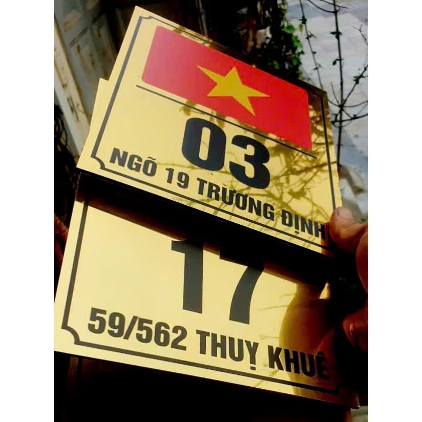 ALU HOUSE NUMBER PLATE UV PRINTED VIETNAM FLAG ราคา