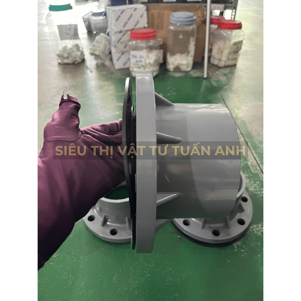 [ACCESSORIES MB PVC BM ขนาดใหญ่] หน้าแปลนพลาสติก BINH MINH SUPER THANH 168 200 220 (1 หน้าแปลน + RON