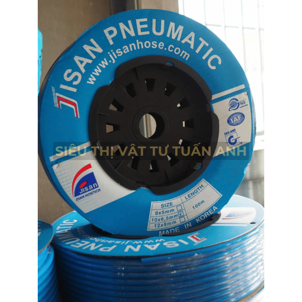 [เกาหลี PU STEAM PIPE พร้อมม้วน] JISAN KOREA COMPRESSED AIRLINE 4/6/8/10/12 จําหน่ายเป็นม้วน 100 เมต