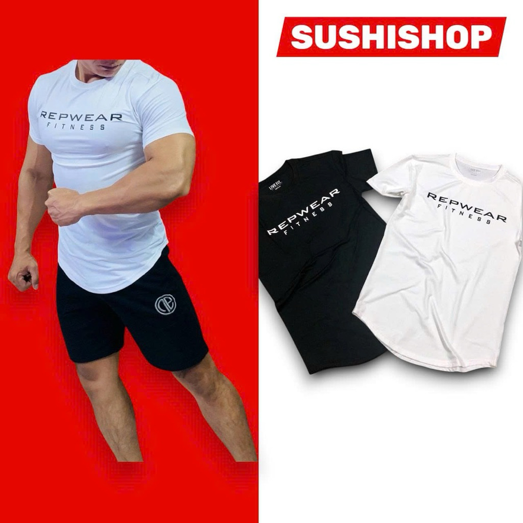 เสื้อยืดกีฬาผู้ชาย LVFT REPWEAR FITNESS ทําจากยางยืดสุดเท่ ARTN1