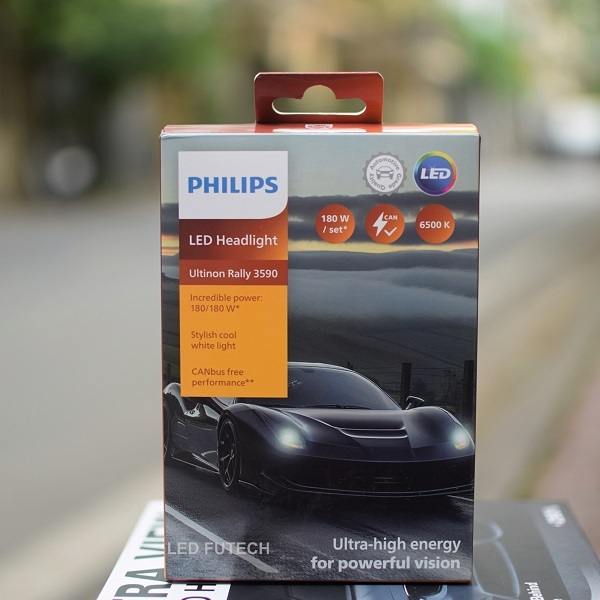 [LEDT2 ISOP] ไฟหน้า LED Philips Ultinon Rally 3590 ความจุ 90w