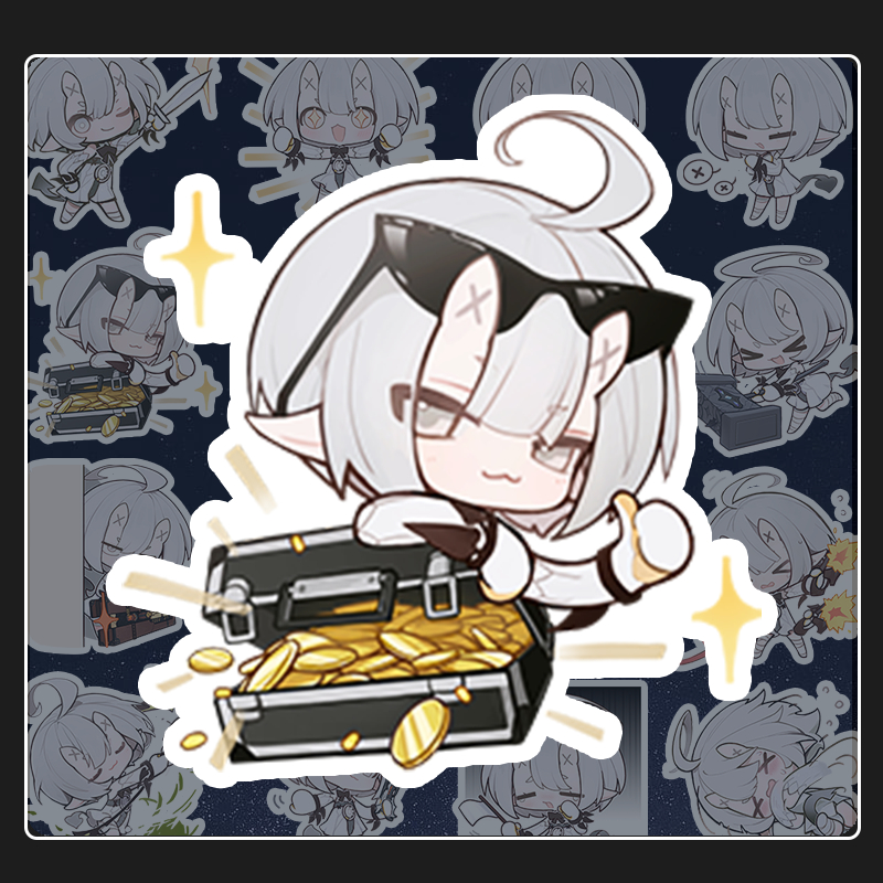 [Duet Night Abyss] Luno Sticker - Luno chibi Sticker (16 ภาพ)