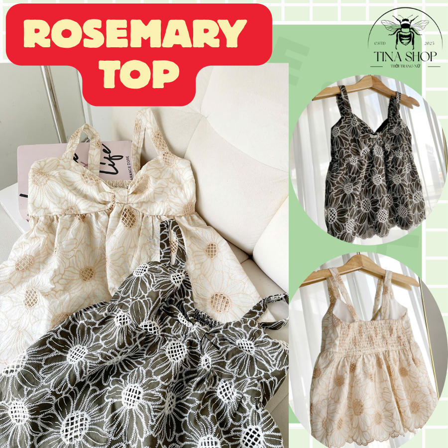 BABYDOLL FORM LACE 2-STRING DRESS - TINA SHOP - ROSEMARY TOP