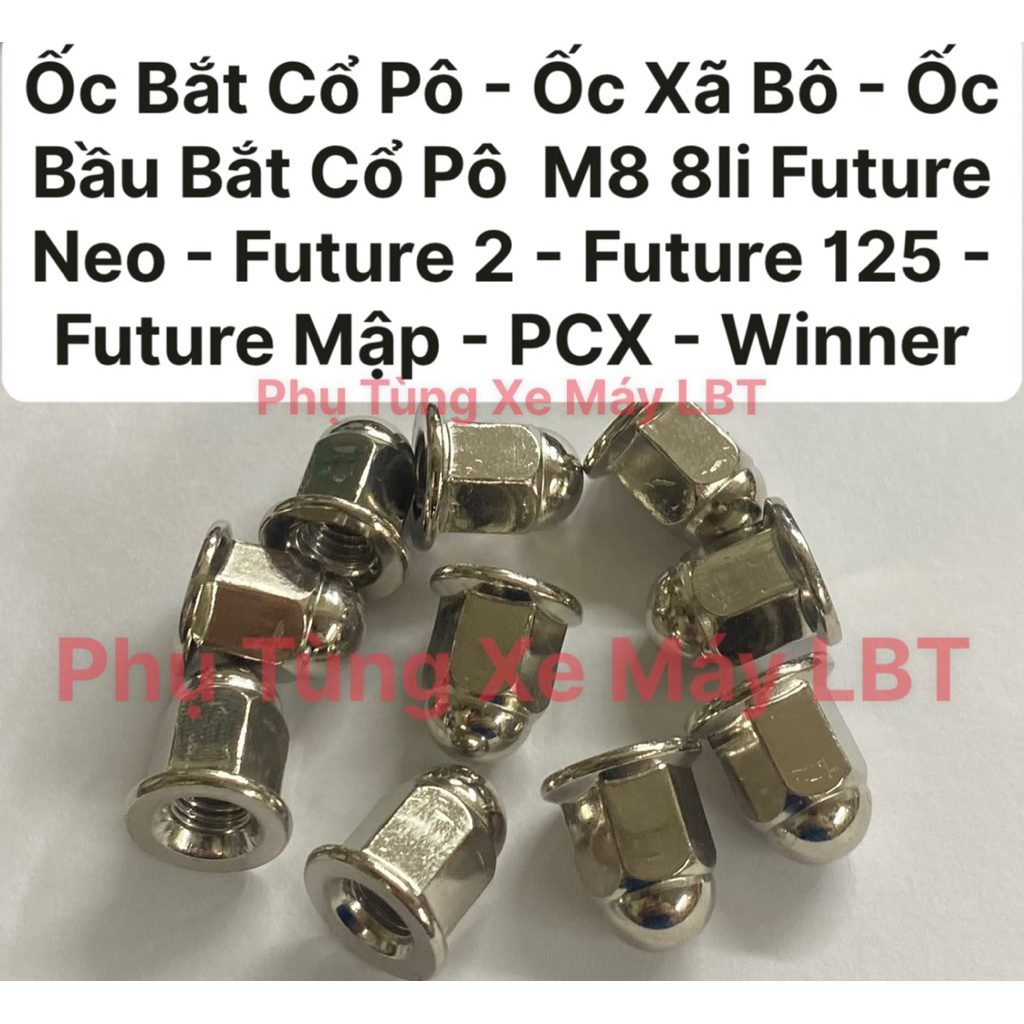(10 ชิ้น) M8 8mm Future Neo - Future 2 - Future 125 - Fat Fu - PCX - Winner