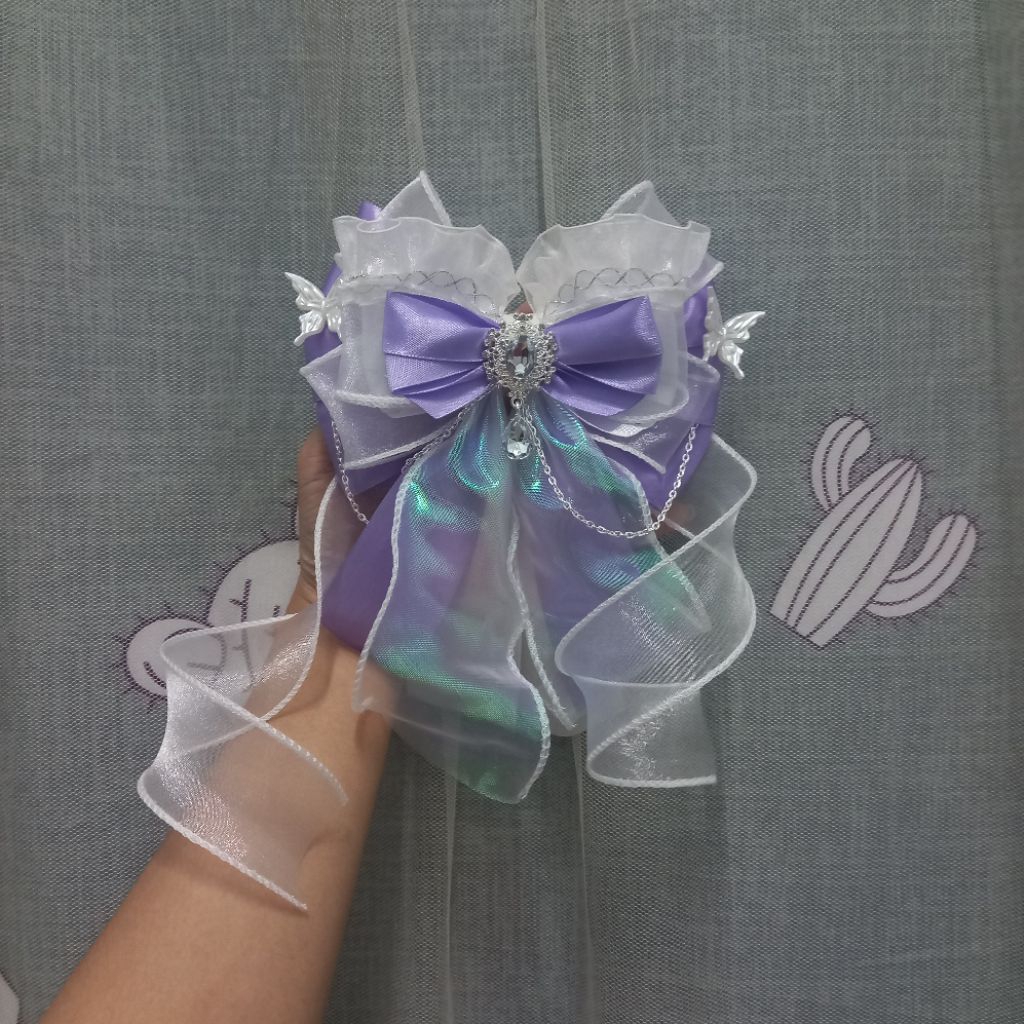 โบว์ไฟสีม่วงหวาน - BTS Idle PLAVE ENHYPEN TXT BND SEVENTEEN EXO lightstick โบว์