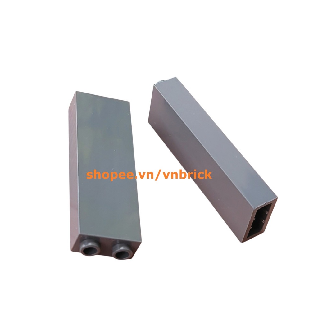 [2 ชิ้น] LEGO Pillar Bricks 1 x 2 x 5 สีเทาเข้ม ID 2454 (2 ชิ้น - ใหม่)