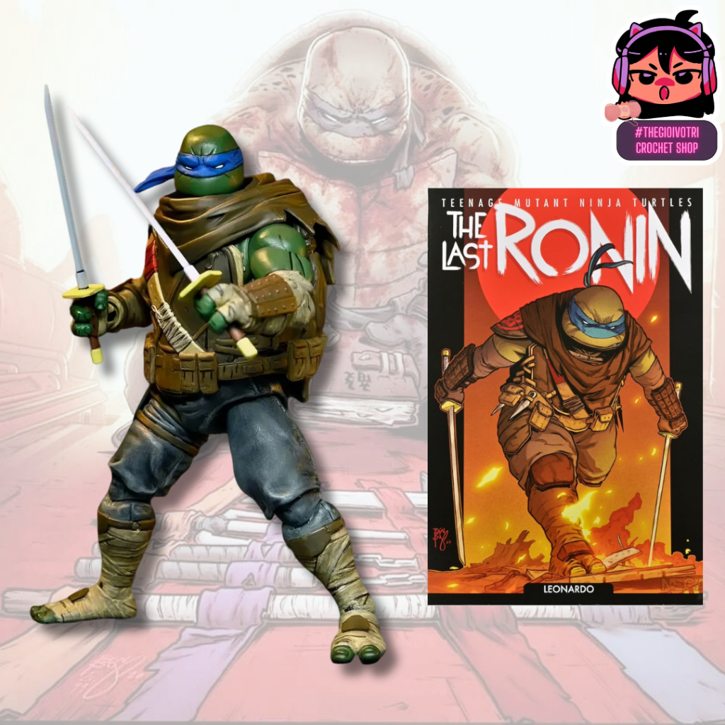 NECA (AUTHENTIC) ฟิกเกอร์คุณภาพสูง "THE LAST RONIN - LEONARDO - TMNT" (2ND - FULLBOX)