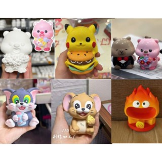 รูปปั้นปูนปลาสเตอร์สีขาวสี Fire calcifer ตัวการ์ตูนซูเปอร์ฮี…