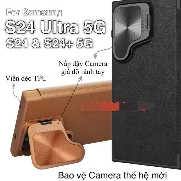 ของแท้ nillkin QIN samsung galaxy S25 ULTRA S24 ULTRA เคสหนัง