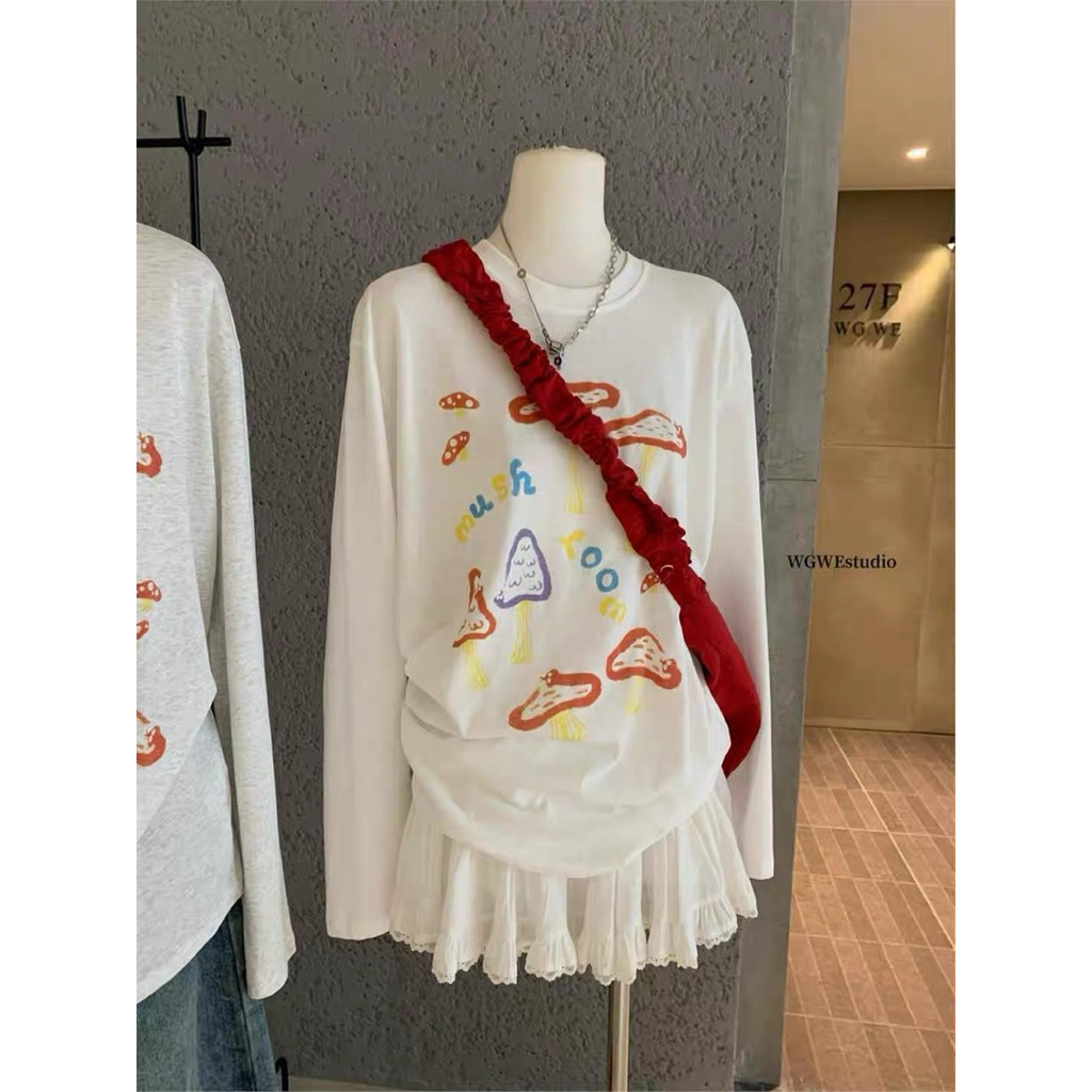 WGWE WGWE | เสื้อยืดแขนยาวพิมพ์ลาย William 6861