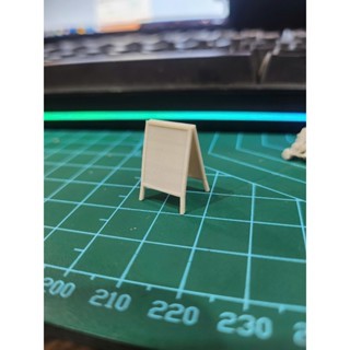 05 1/64 บอร์ดเมนูโฆษณาเปล่าตกแต่งด้วย diorama