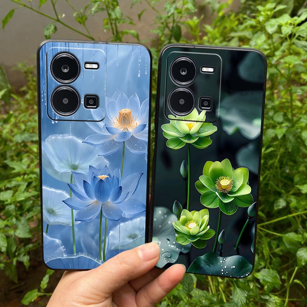 เคสสําหรับVivo y35 4G / Y55 2022 4G / Y55 2022 5Gพิมพ์ลายดอกไม้สวยงาม