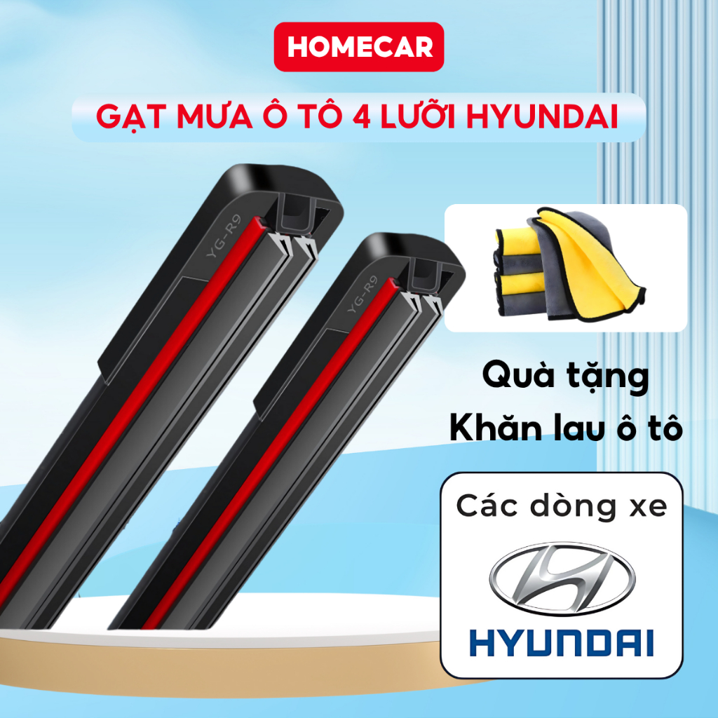 ที่ปัดน้ําฝนรถยนต์ Hyundai เหมาะสําหรับ Accent Elantra i10 Creta Tucson SantaFe Stargazer Palisade