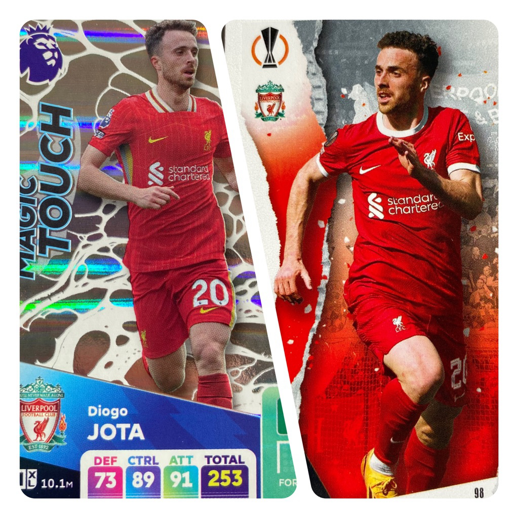[2 การ์ด] Diogo Jota 2024/2025 การ์ดผู้เล่น Match Attax Panini XL