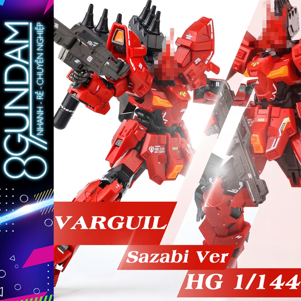 HG Star-688 Varguil Sazabi Color Assembly Model. (แถมสติ๊กเกอร์น้ํา)