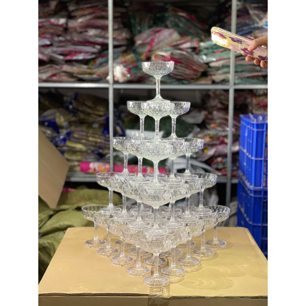 COMBO 35 LY พร้อม STONE TEXTURED 5-LAYER TRIANGLE WEDDING TOWER