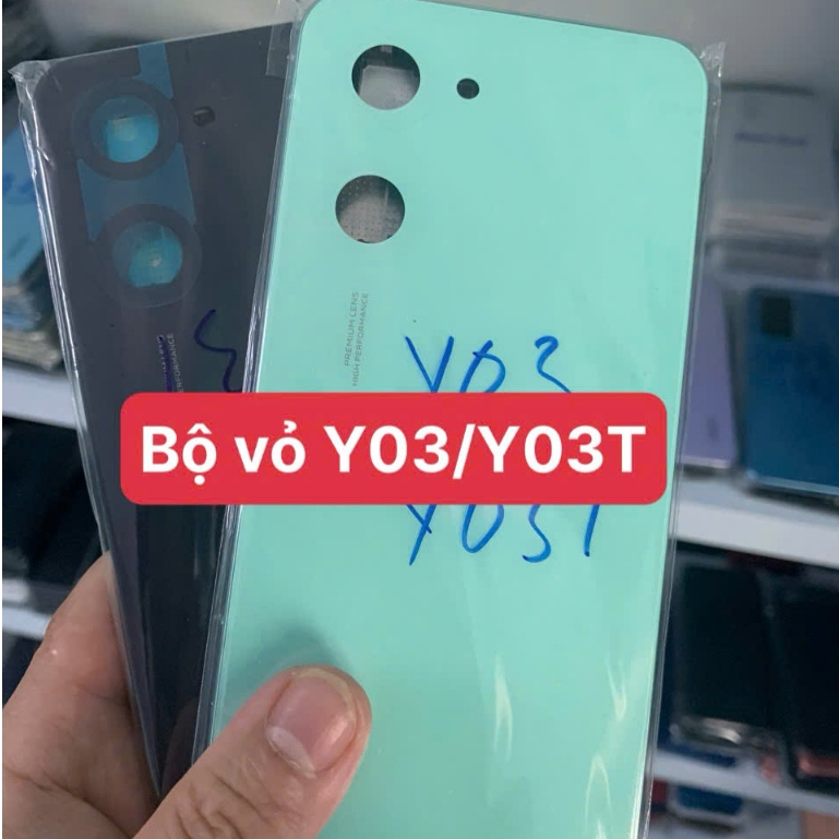 Y03/Y03T,ชุดปิดด้านข้างโทรศัพท์ Y03/Y03T ครบชุดติดตั้งร่วมกัน,