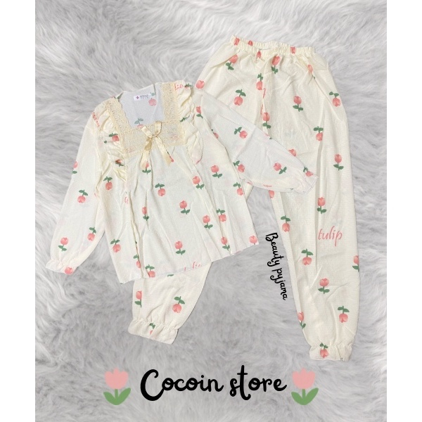PYJAMA LONG TULIP PATTERN