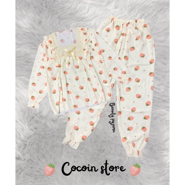 PYJAMA LONG STRAWBERRY PATTERN