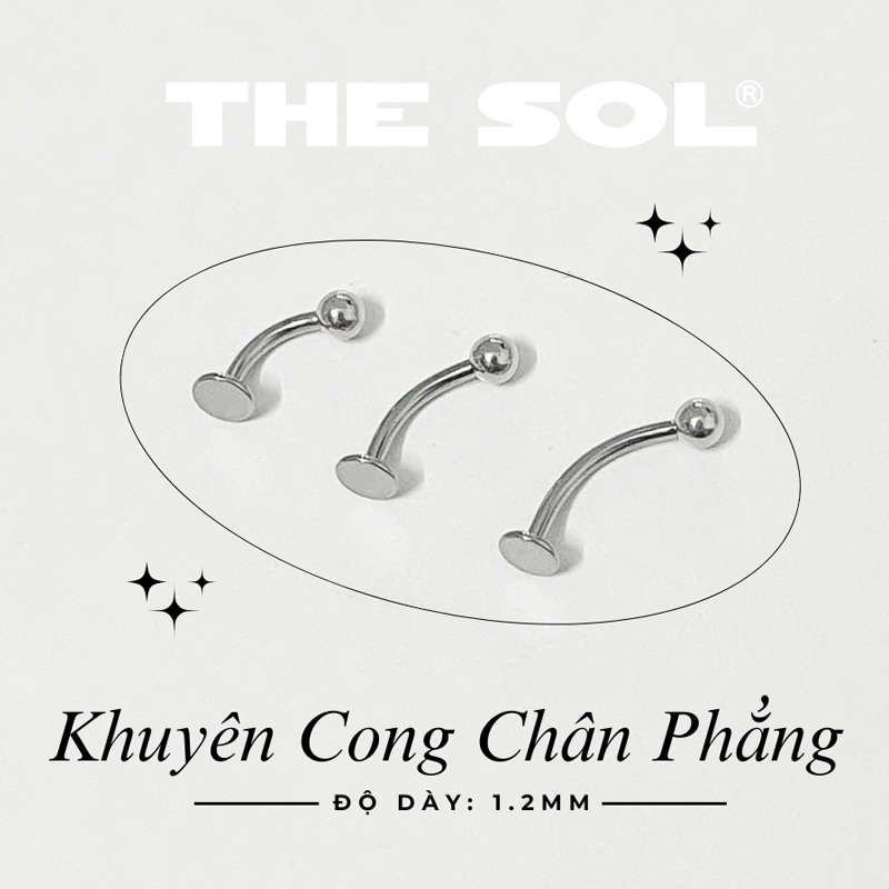 [1 ชิ้น] ASHLEY ต่างหูลูกบอลกลมสแตนเลส/ลิปเจาะ thesolvn