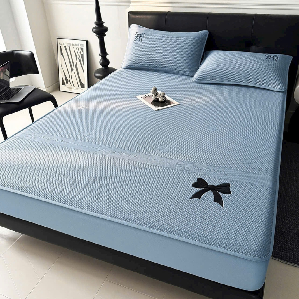 ICE COOL LATEX เสื่อเครื่องปรับอากาศ ICE-เย็น สินค้าซุปเปอร์ COOL พรีเมี่ยม มาพร้อมปลอกหมอนขนาด m6-m