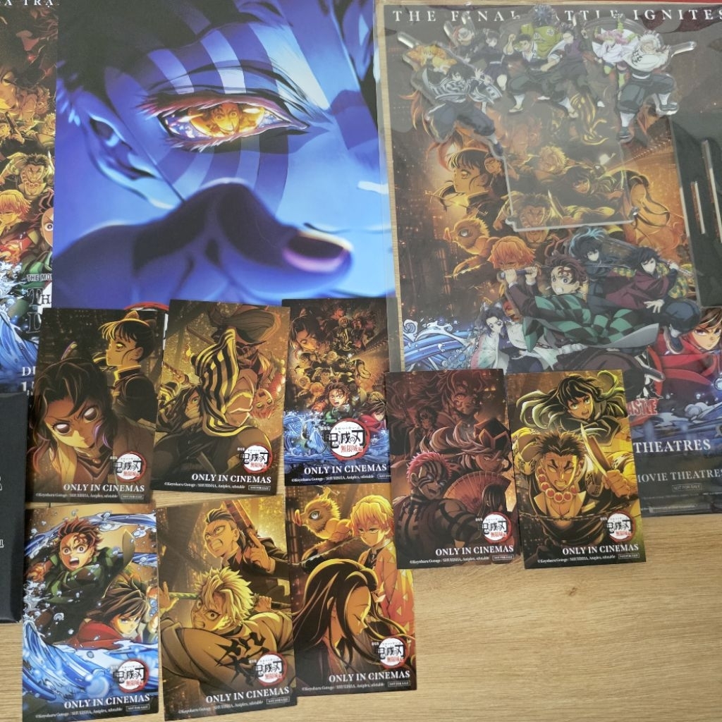 (ของแท้) KNY Movie Infinite in Kimetsu No Yaiba - Standee Card Fan Screening Demon Slayer Infinite C