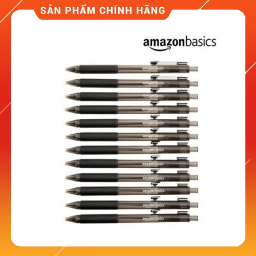 ปากกาลูกลื่น Amazon Basics กล่อง 12 ด้าม (USA) B09PNYMC23 - สีดํา