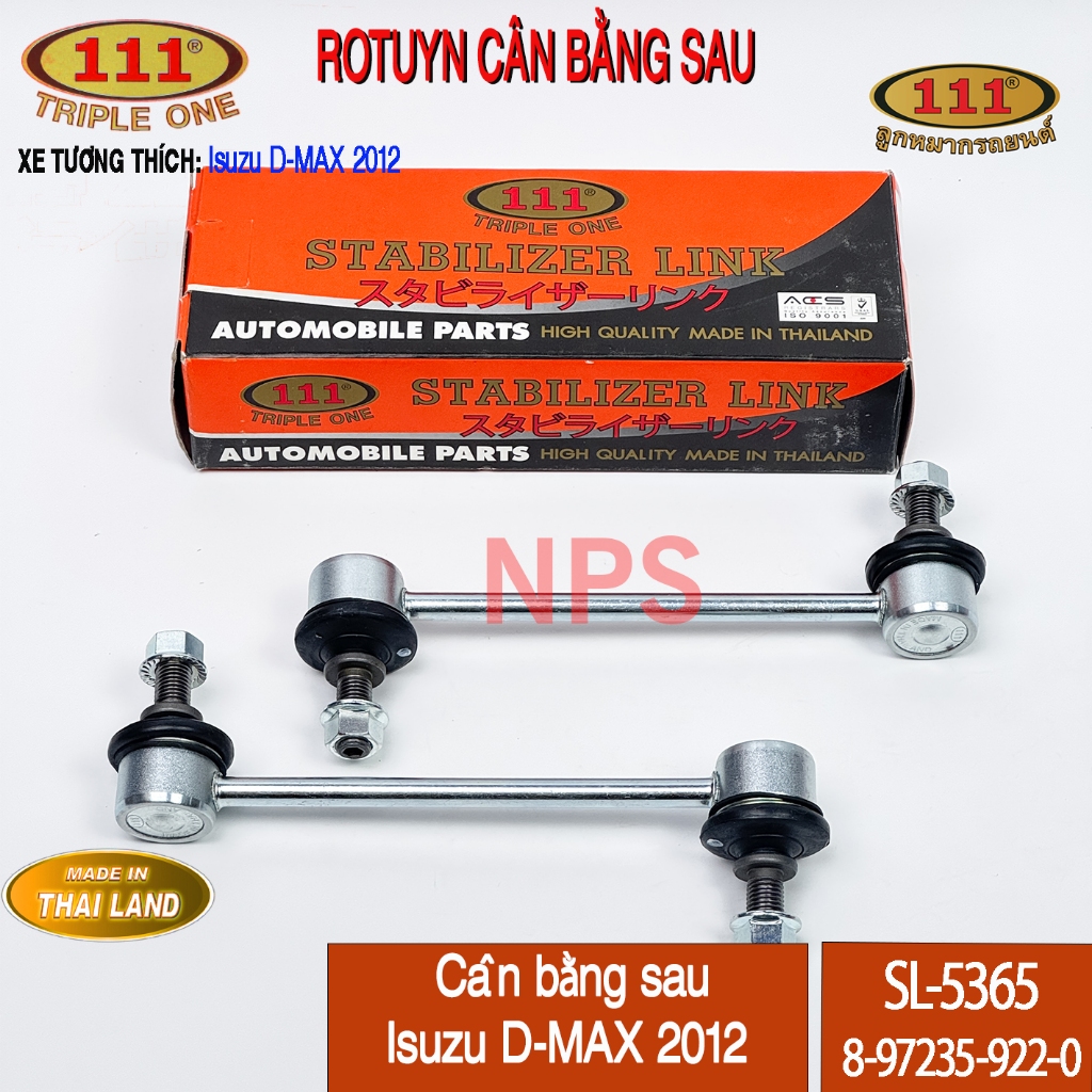 Rotain (Rotary) บาลานซ์หลัง Isuzu D-MAX 12 (Triple One 111 Thai) รหัสพาวเวอร์ : 8-97235-922-0