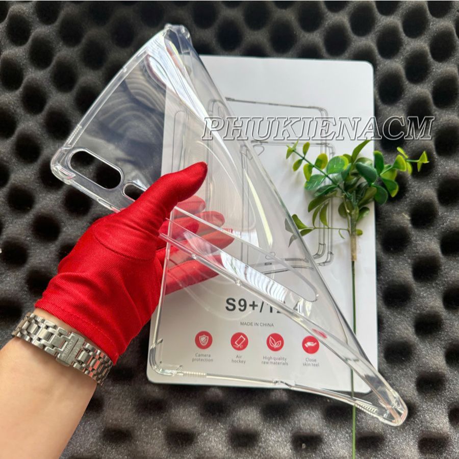 เคสสําหรับ SAMSUNG GALAXY TAB S9 PLUS / S9 FE PLUS (X810 / X816B / X610 / X616B) เคสยืดหยุ่นโปร่งใสพ