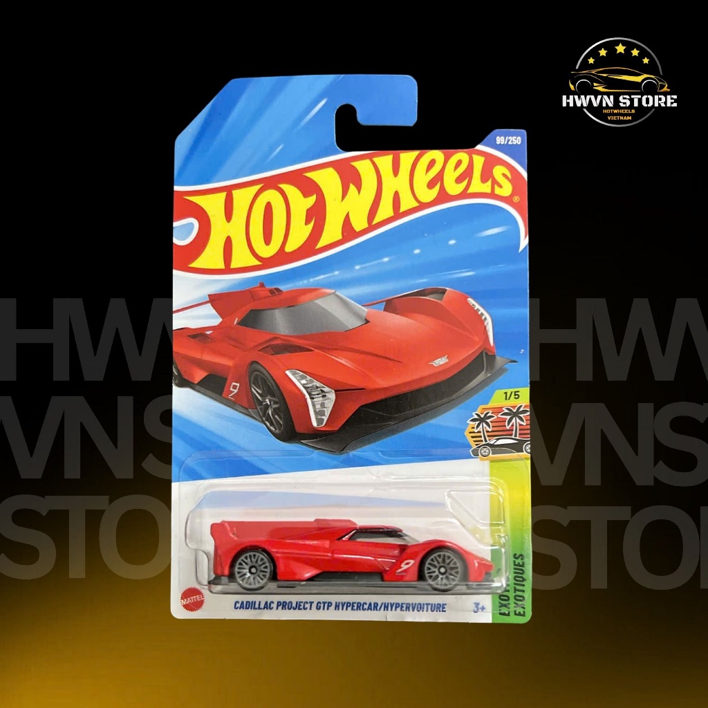 Miniverse - Red Hotwheels Cadillac Project GTP Hypercar