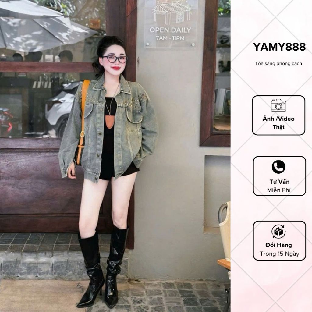 Retro Vintage Basic Plain Loose Cowboy Jacket QC Type 1 Ak1012 - Yanmy888