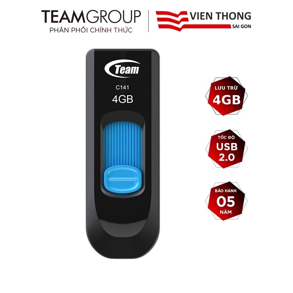 USB 2.0 Team Group C141 4GB INC Taiwan - ตัวแทนจําหน่ายอย่างเป็นทางการ