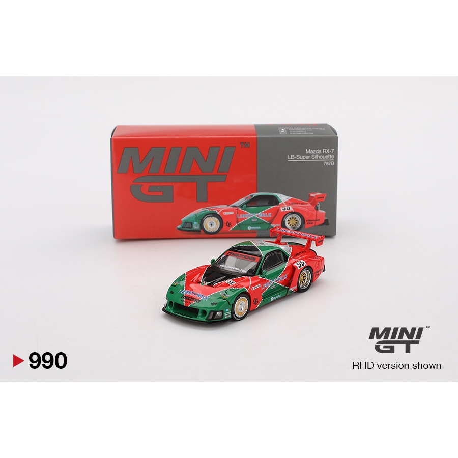 Hobby Store Mini GT Mazda RX7 LB Super Silhouette 990 Model Car Box Edition