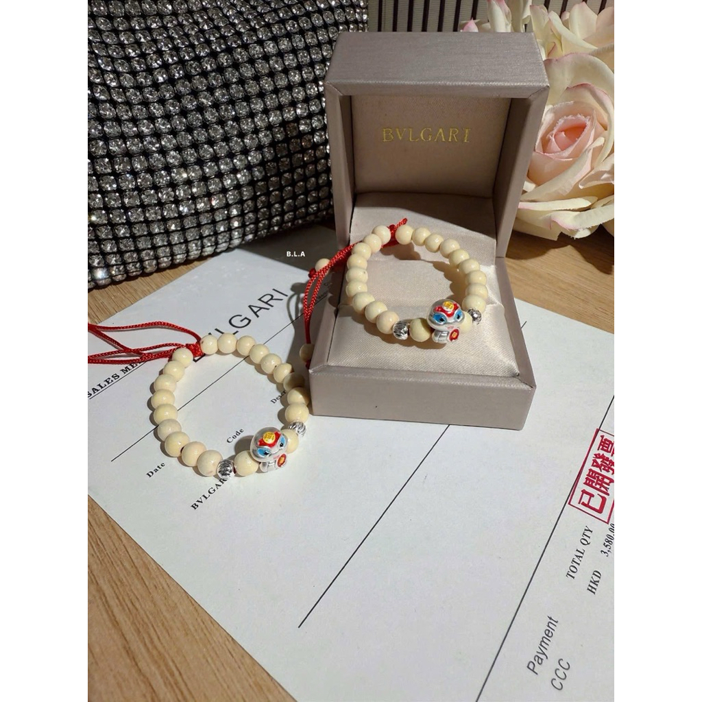 (ชนะ เงิน) BW258 สร้อยข้อมือเงินคุณภาพสูงพร้อมสร้อยข้อมือหม่อนและงูสําหรับเด็กทารกของขวัญเดือนเต็มสํ