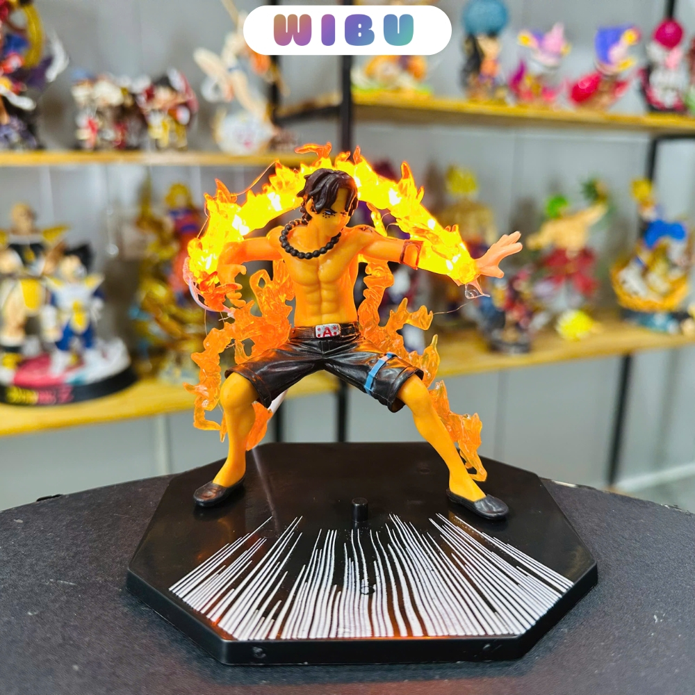 One Piece ACE รุ่นสูง 15 ซม. ฐานไม่มีตัวอักษรพร้อม USB led - ชุด Fzero - One Piece - ไม่มีกล่อง