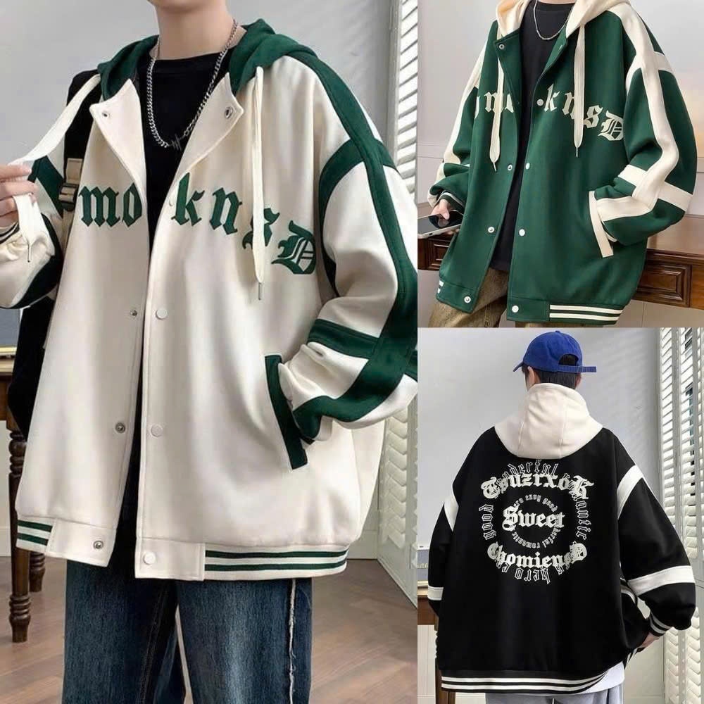 เสื้อแจ็คเก็ตผ้าสักหลาดสําหรับผู้ชาย STYLISH สําหรับ TEENAGES AT ALL-SITES